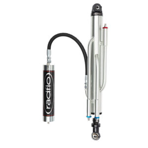Radflo 2.5 rear bypass shock with 3-tube piggyback reservoir for OE replacement