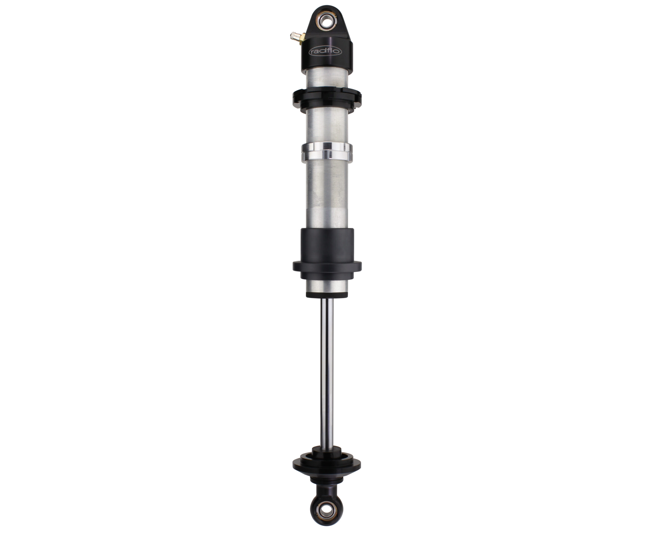 2.0 Inch Coilover 8 Inch Travel 5/8 Inch Shaft With Remote Reservoir And Dual Rate Spring Hardware Radflo