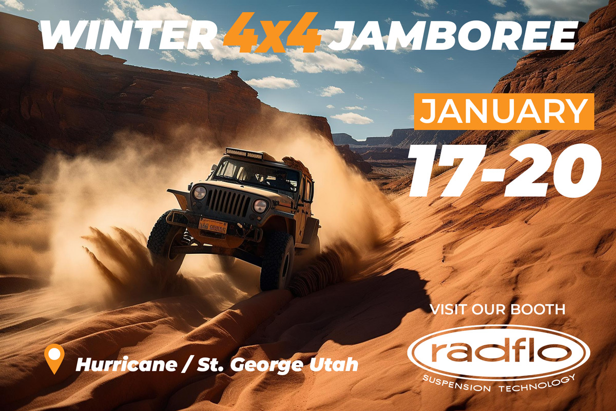 Visit Radflo at the 2024 Winter 4x4 Jamboree Radflo Suspension Technology