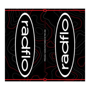 Radflo Decal 150mmx165mm Topo Gen 2