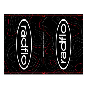 Radflo Decal 160mmx210mm Topo Gen 2