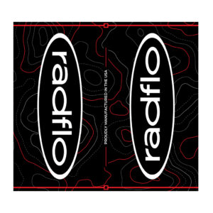 Radflo Decal 192mmx210mm Topo Gen 2