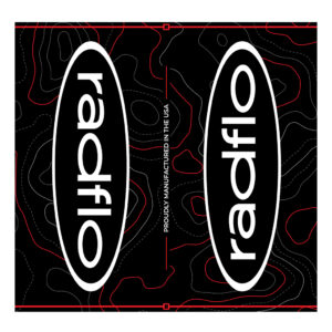 Radflo Decal 240mmx250mm Topo Gen 2